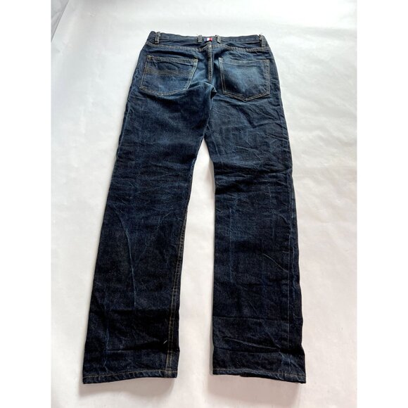 Thom Browne Straight Leg Button Fly Jeans in Blue Size 32 - Picture 2 of 5